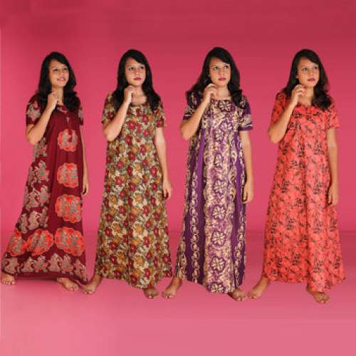 women printeds with 4 design and color-pack of 4