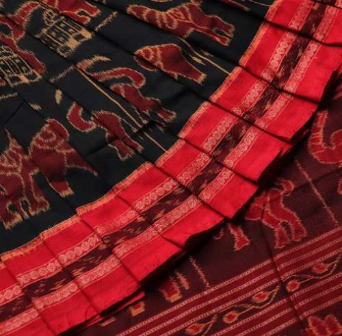 Sambalpuri Cotton Handloom Ikat Saree by Priyadarshini Handloom