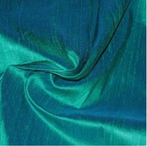 Banarasi Plainchanderi silk Dupioni Fabric by Klm Fabrics