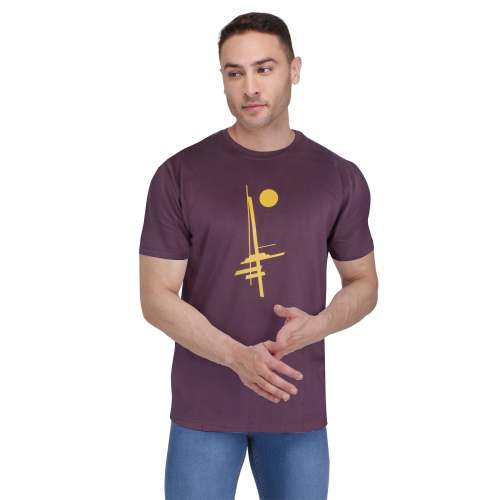 100% Cotton Bio-Wash Round Neck T shirt 180 GSM by Garvil India