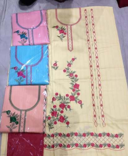 Designer Cotton Dress Materials  by Pranjana Textile