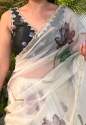a new exclusive floral handwork sarees thumb 1