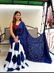 Baglouri silk Saree Digital Print