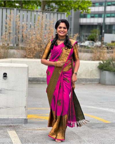 BEAUTIFUL RICH PALLU & JACQUARD WORK ON ALL OVER THE SAREE