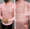 Cotton Fabric Full Sleeve Mens  Kurta thumb 6