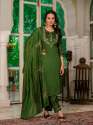 Elegant Straight Kurti Pant Dupatta Set:  thumb 3