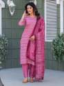 Fully Stichted Cotton  Kurti Pant Dupatta