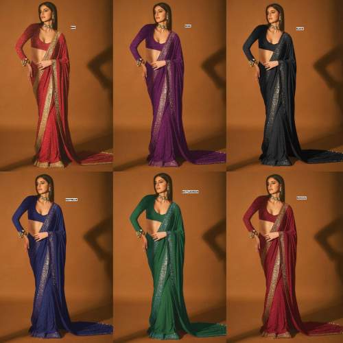 Heavy Embroidery cpallu Jari work done in saree