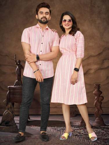 Latest Couple Combo Men Shirt With Tunic  Set