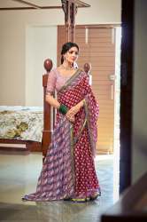 Maheshwari Silk Pure Cotton Saree