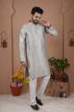  MALAI SILK WITH HEAVY EMBROIDERY SEQUENCE WORK KURTA thumb 3