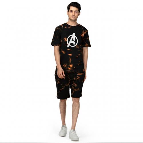 Mens Night Suit-Tshirt and Short Pair