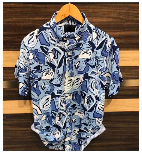 New Arrival Twill Printed Half Sleeve Shirt