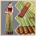 PALLAVI Pure Mercerised cotton silk saree thumb 1