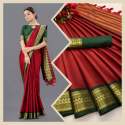 PALLAVI Pure Mercerised cotton silk saree thumb 2