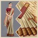 PALLAVI Pure Mercerised cotton silk saree thumb 5