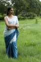  Plain Linen saree 981 thumb 2