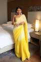  Plain Linen saree 981 thumb 5