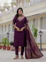 Premium Roman Silk Kurti Pent Dupatta Set thumb 2