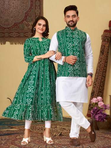 Presenting New Bandhni Print Couple Combo by rudrika creation