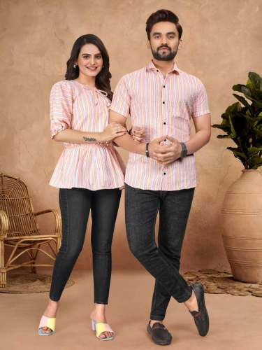 Pure Cotton Bubble Pattern Weaving Couple Combo Set