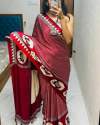 Pure Gajji Soft Silk saree thumb 6
