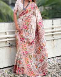 Pure n Soft Rajwadi Pashmina Silk Weaving Saree