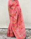 Pure n Soft Rajwadi Pashmina Silk Weaving Saree thumb 5