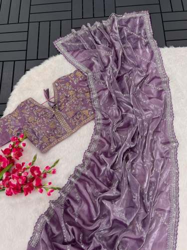 Pure soft zimmy choo silk sarees