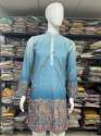 Rayon Fabric Crochet Work Mens Kurtas   