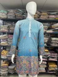 Rayon Fabric Crochet Work Mens Kurtas   