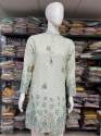 Rayon Fabric Crochet Work Mens Kurtas    thumb 1