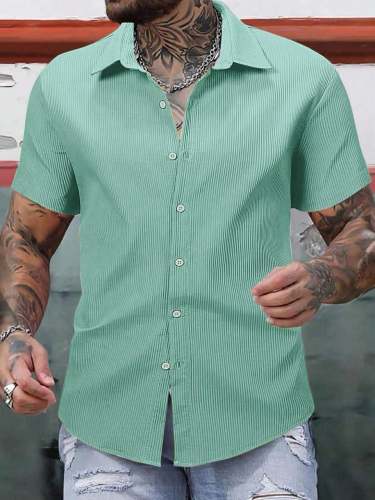 RUDRIKA CREATION MEN'S EXCLUSIVE CODROY FABRIC HALFSLEEV CASUAL SHIRT