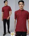 Short Sleeves Khadi Kurta For Mens thumb 7