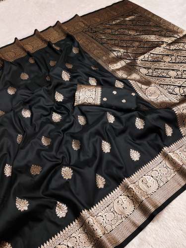 Soft banarasi katan silk saree