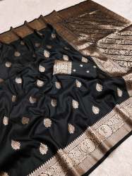 Soft banarasi katan silk saree