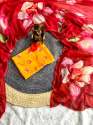 Soft pure Georgette handwork sarees thumb 2