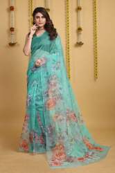 Soft pure organza handwork sarees 501
