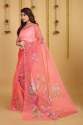 Soft pure organza handwork sarees 501 thumb 5