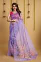 Soft pure organza handwork sarees 501 thumb 7