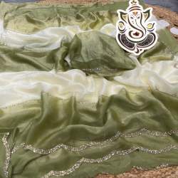 Space silk Jarkhan work saree 21