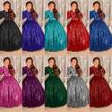 Sparkling Balloon Sleeve Kids Gown  thumb 10