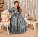 Sparkling Balloon Sleeve Kids Gown  thumb 6