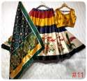Stunning Patola And Ikat Printed Silk Lehenga  thumb 1