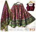 Stunning Patola And Ikat Printed Silk Lehenga  thumb 3