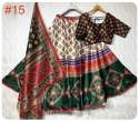 Stunning Patola And Ikat Printed Silk Lehenga  thumb 5