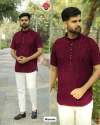 Stylish Short kurta in Chikan Work Fabric thumb 5