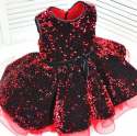 Velvet Sparkle Sequin Kids Party Gown thumb 2