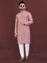 Viscose Silk Embroidery Sequence Work Mens Kurta thumb 3