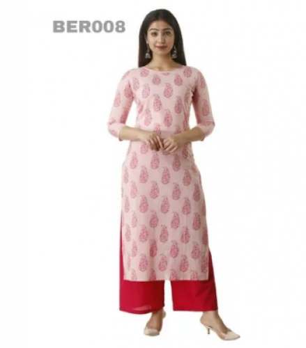 BER008 Cotton Kurti Palazzo Set